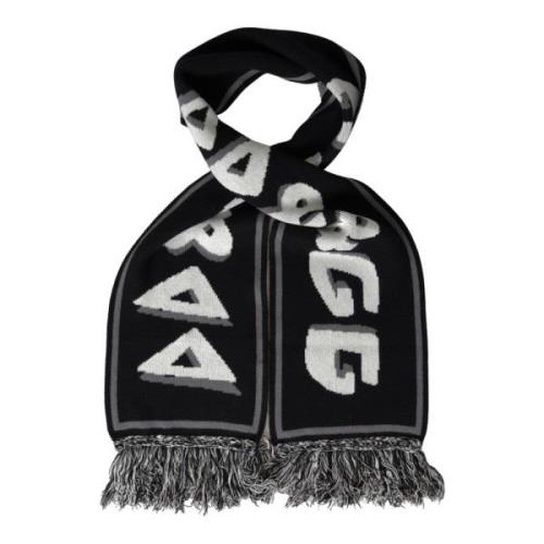 Dolce & Gabbana Cashmere Frans Sjal Black, Herr