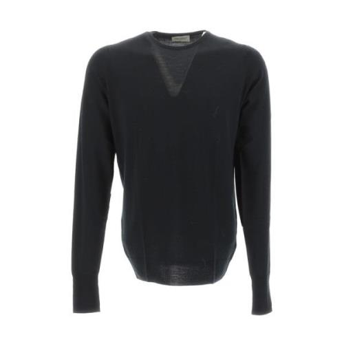 John Smedley Girocollo Stilfull Tröja Black, Herr