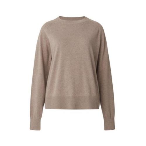 Lexington Round-neck Knitwear Brown, Herr