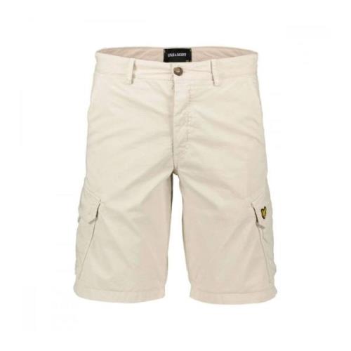 Lyle & Scott Cargo Shorts med Interaktiva Fickor Beige, Herr