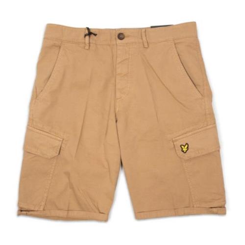 Lyle & Scott Cargo Bermuda Shorts för Män Brown, Herr