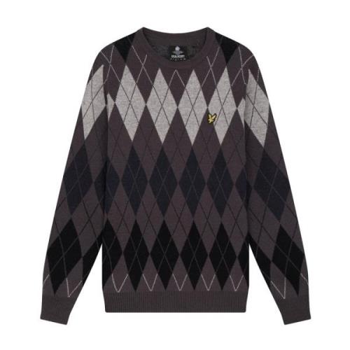 Lyle & Scott Stickkläder Gray, Herr