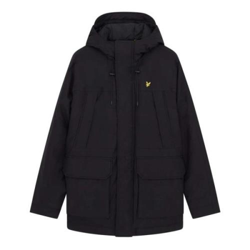 Lyle & Scott Vadderade svarta jackor Black, Herr