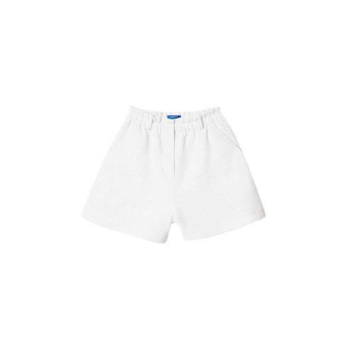 Nina Ricci Kort shorts med elastisk midja i vitt White, Dam