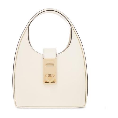 Salvatore Ferragamo Läder hobo handväska Beige, Dam