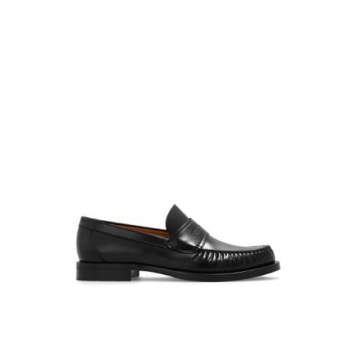 Salvatore Ferragamo Läderloafers Black, Herr