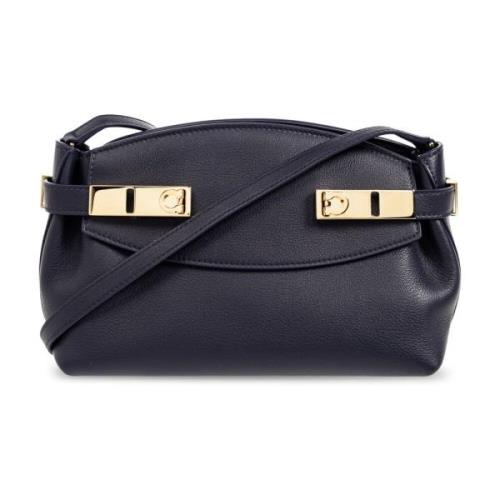 Salvatore Ferragamo ‘Hug’ axelväska Blue, Dam