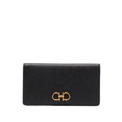 Salvatore Ferragamo Modern Kvinnas Must-Have Plånbok Black, Dam