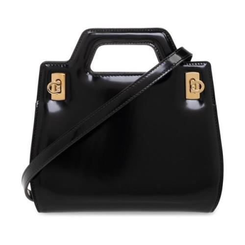 Salvatore Ferragamo ‘Wanda Mini’ axelväska Black, Dam