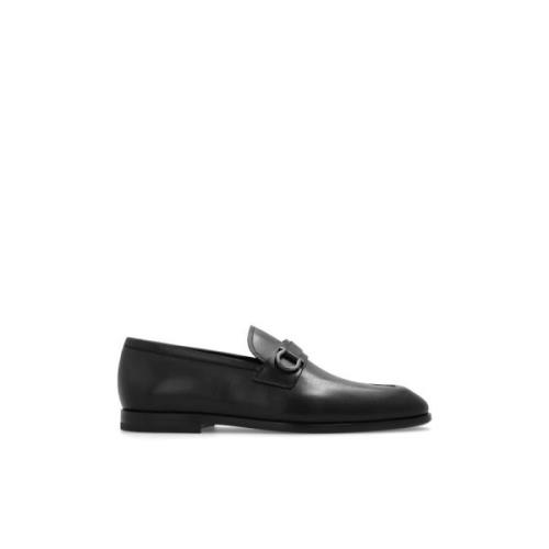 Salvatore Ferragamo Läderloafers Black, Herr