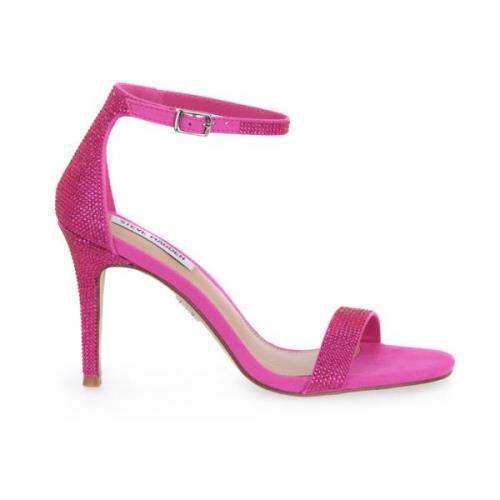 Steve Madden Hot Pink Illumine Höga Klack Sandaler Pink, Dam