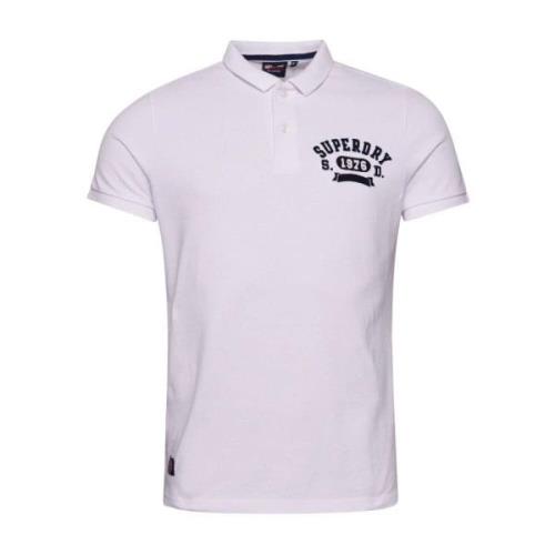 Superdry Vintage Atletisk Polo White, Herr