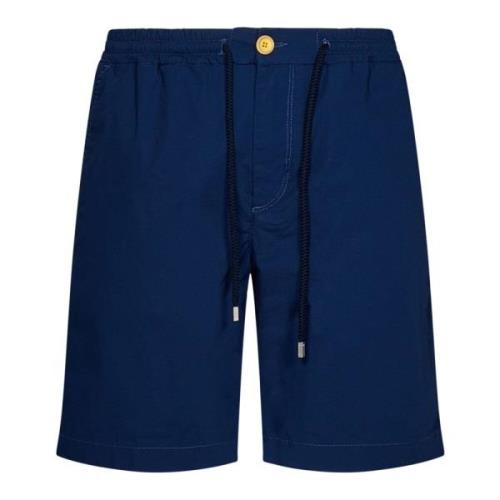 Vilebrequin Blå Casual Shorts med Elastisk Midja Blue, Herr