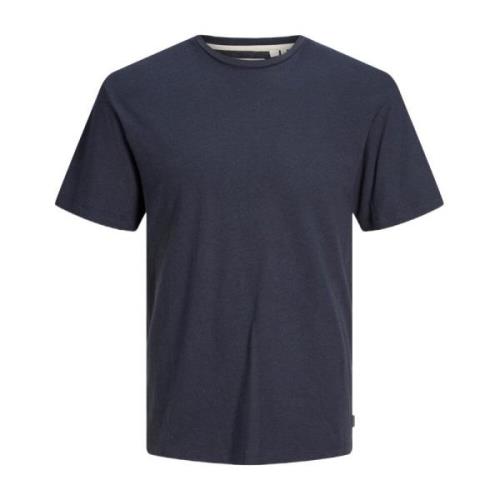 Jack & Jones Blå Plain T-shirt för Män Blue, Herr