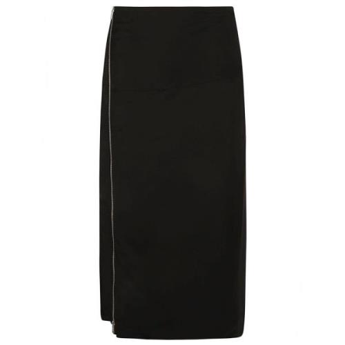 Jil Sander Svart Kjol - Stil 53 Black, Dam