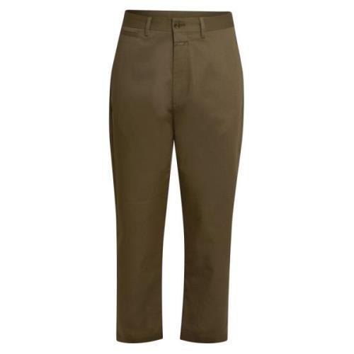 Closed Cropped Trousers Green, Herr