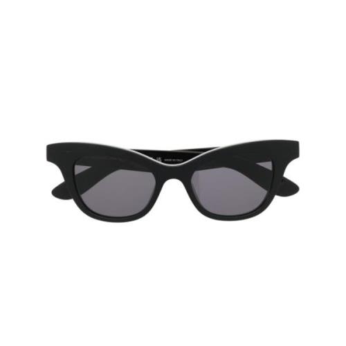 Alexander McQueen Svarta Cat Eye Solglasögon Black, Dam