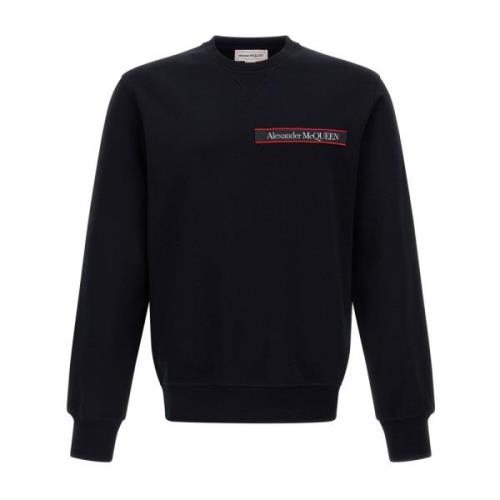 Alexander McQueen Lyxig Felpe Sweatshirt för Kvinnor Black, Dam