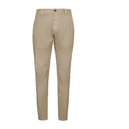 C.p. Company Ergonomiska Stretch Chino Byxor Beige, Herr