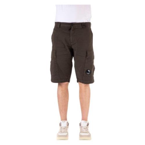 C.p. Company Gröna Superlätt Bomull Bermuda Shorts Green, Herr