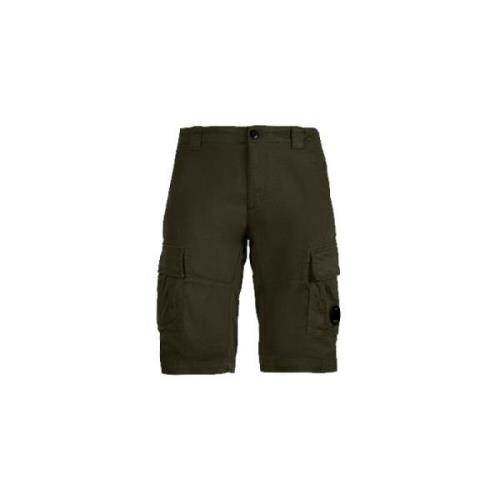 C.p. Company Stretch Sateen Cargo Shorts Ivy Green Green, Herr