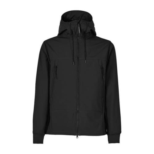 C.p. Company Svart Soft Shell-R Google Jacka - Stick ut med stil Black...