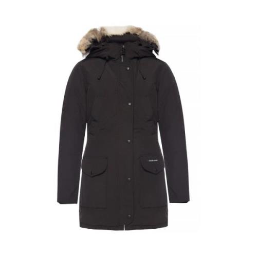 Canada Goose Arktisk-inspirerad Parkasjacka med Päls Black, Dam