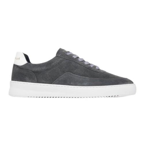 Filling Pieces Perforerade Mörkgrå Sneakers Gray, Herr