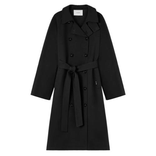 Axel Arigato Dubbelknäppt Trenchcoat Black, Dam