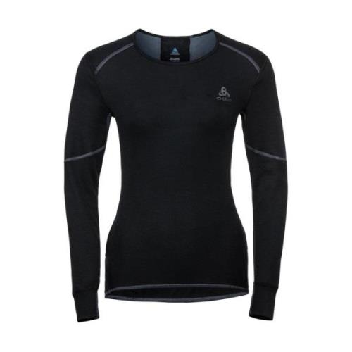 Odlo Långärmad Crew Neck Black, Dam