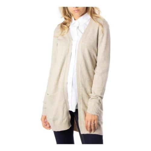 Vila Dam Beige Cardigan Beige, Dam