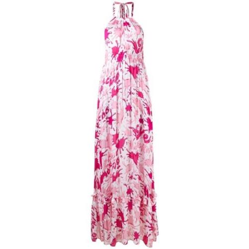 Love Moschino Daglig Maxi Klänning Pink, Dam