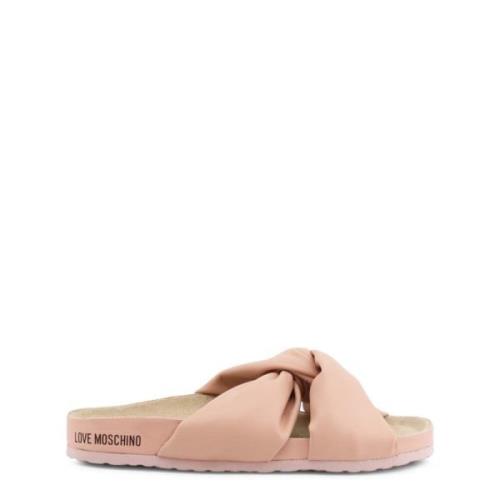 Love Moschino Vår/Sommar Kvinnors Syntetiska Sneakers Pink, Dam