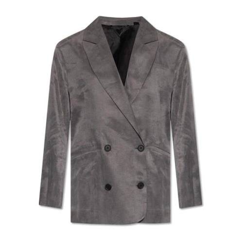 AllSaints Dubbelknäppt blazer Gray, Dam