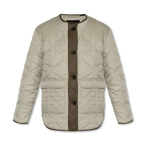 AllSaints Foxi foder quiltad jacka Green, Dam