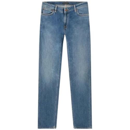 Nudie Jeans Slim Fit Denim Jeans Blue, Herr