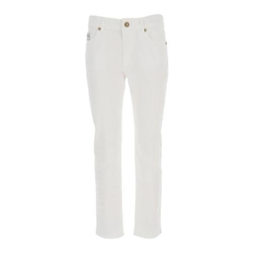 Versace Jeans Couture Melissa Slim-Fit Jeans i Vit White, Dam