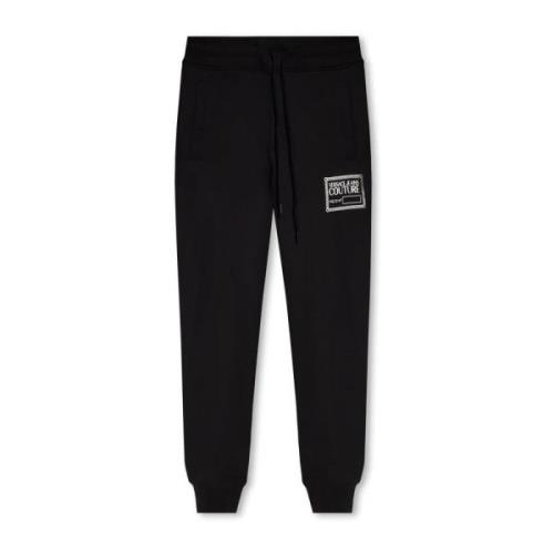 Versace Jeans Couture Sweatpants med logotyp Black, Herr