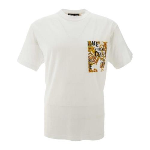 Versace Jeans Couture Ikoniskt Logga Herr T-Shirt White, Herr