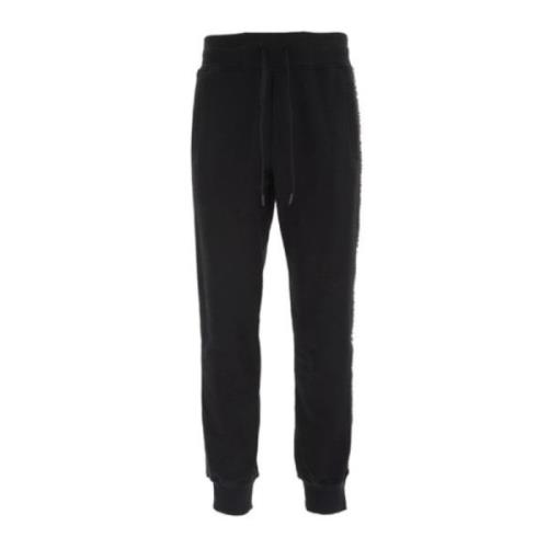 Versace Jeans Couture Svarta sportbyxor med sidestripor - XL Black, He...