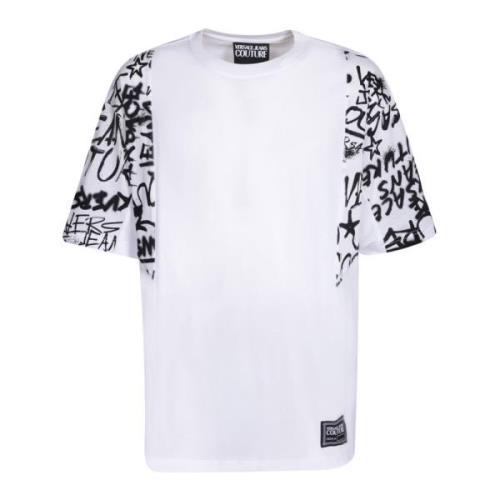 Versace Jeans Couture Graffiti Print T-shirt White, Herr