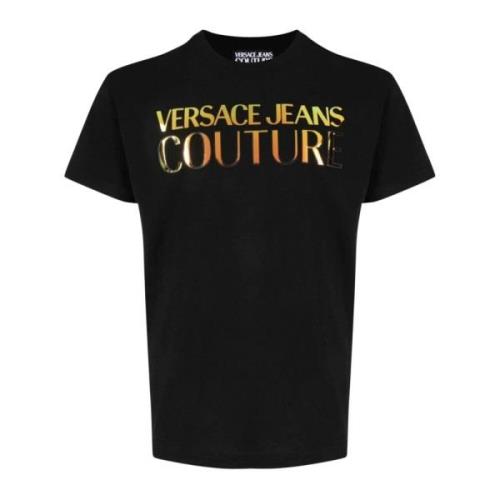 Versace Jeans Couture Svarta T-shirts Black, Herr