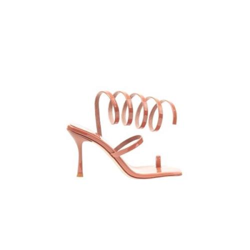 Jeffrey Campbell Eleganta högklackade sandaler Brown, Dam
