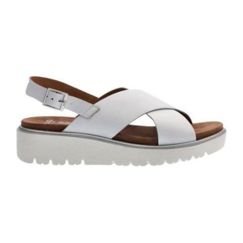 ara Flat Sandals White, Dam