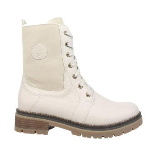 Rieker Beige Avslappnade Ankelboots Beige, Dam