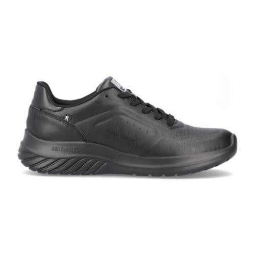 Rieker Stiliga lädersneakers Black, Herr