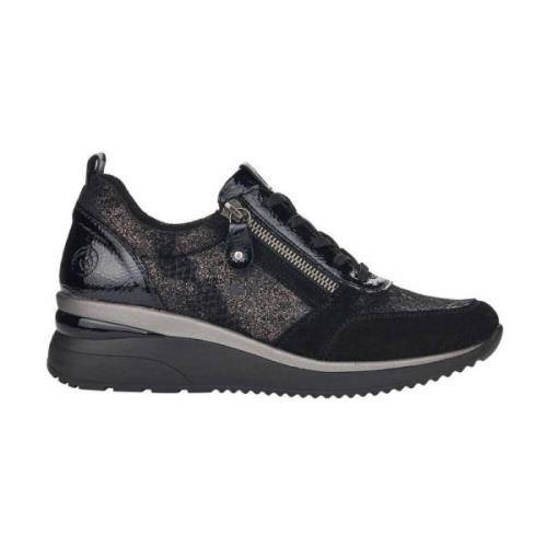 Remonte Sneakers Black, Dam