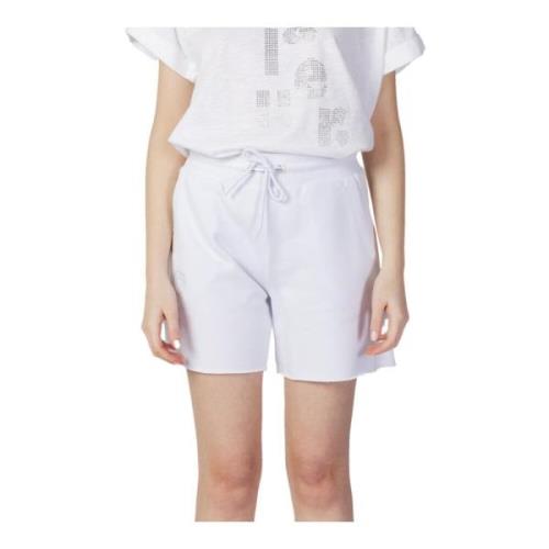 Blauer Sommarredo Shorts för Kvinnor White, Dam