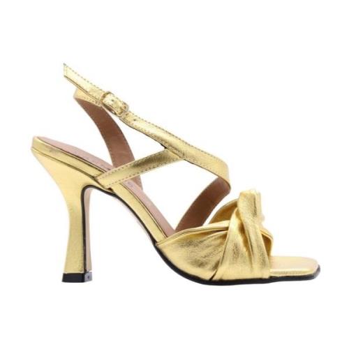 Carmens High Heel Sandals Yellow, Dam