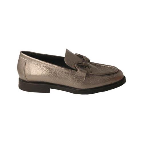 Pedro Miralles Silver Metallic Damloafer Gray, Dam